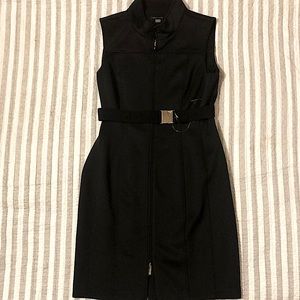 Tommy Hilfiger, black with gold accents, size 12